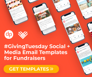 Multiple iphones with words Thank You and images of charity websites