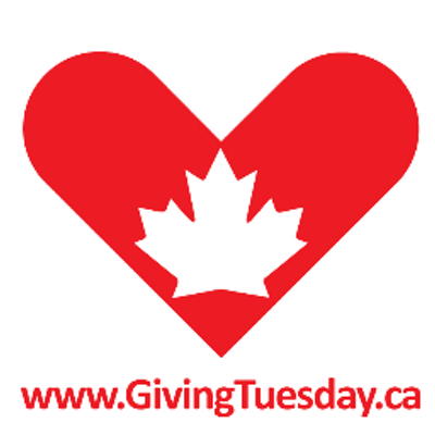 Red heart with white maple leaf cut-out image in centre